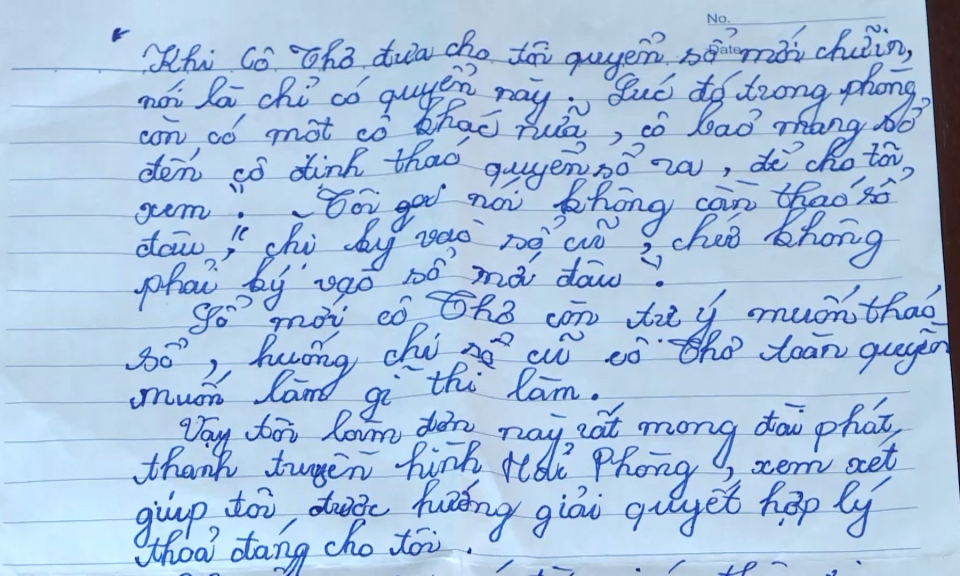 Hộp thư truyền h&igrave;nh: Giải quyết kiến nghị của b&agrave; Phạm Thị Th&uacute;y ở huyện Vĩnh Bảo 