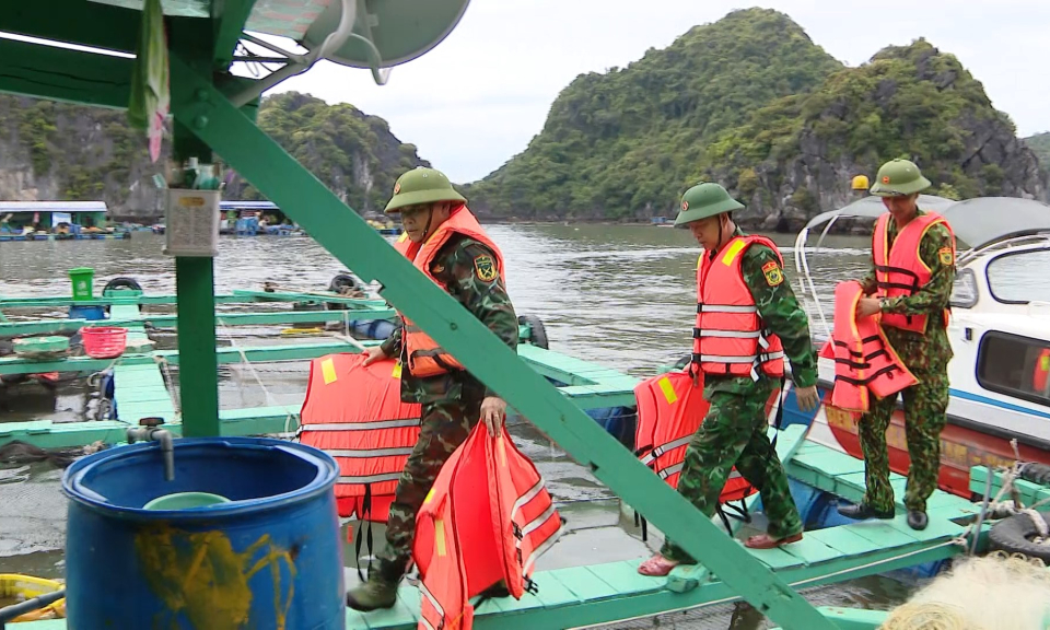 An ninh biển đảo: Bi&ecirc;n ph&ograve;ng C&aacute;t B&agrave; đẩy mạnh ph&ograve;ng chống thi&ecirc;n tai tr&ecirc;n biển  