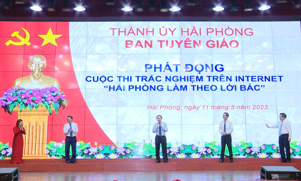 Học tập v&agrave; l&agrave;m theo tư tưởng đạo đức, phong c&aacute;ch Hồ Ch&iacute; Minh: Hải Ph&ograve;ng l&agrave;m theo lời B&aacute;c từ cuộc thi trắc nghiệm tr&ecirc;n Internet    