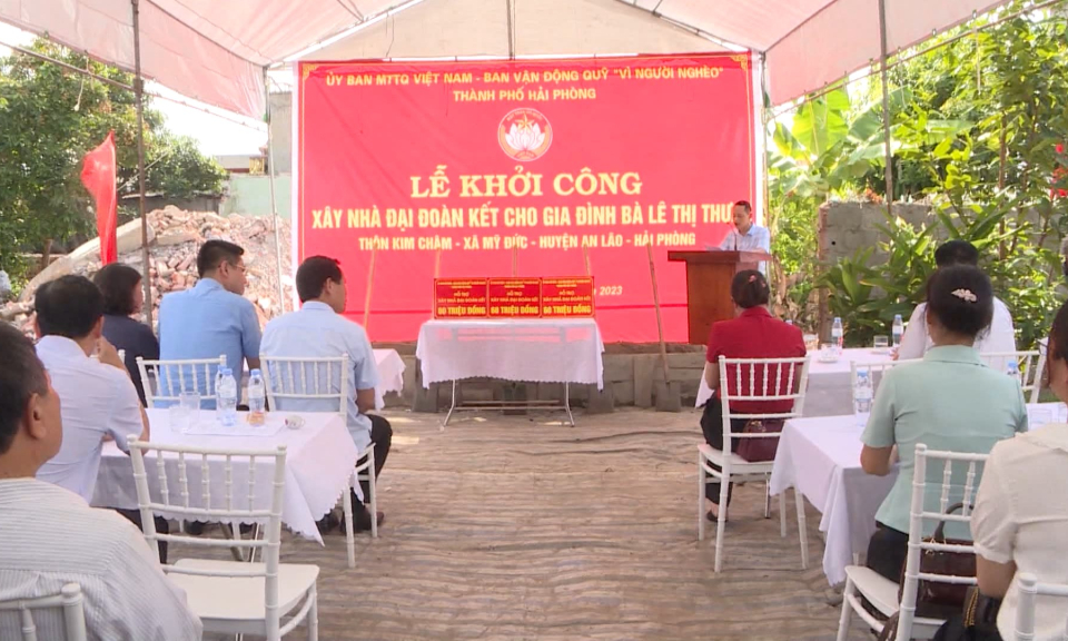 Hải Ph&ograve;ng x&acirc;y dựng nh&agrave; đại đo&agrave;n kết cho hộ ngh&egrave;o