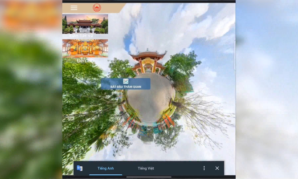 M&ocirc; h&igrave;nh &ldquo;Kh&ocirc;ng gian thực tế ảo c&aacute;c điểm di t&iacute;ch&rdquo; tại quận Hồng B&agrave;ng