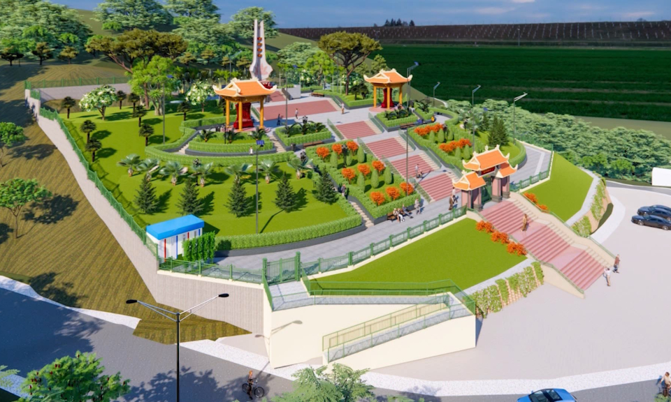 Quận Kiến An di dời đ&agrave;i liệt sĩ l&ecirc;n n&uacute;i Thi&ecirc;n Văn