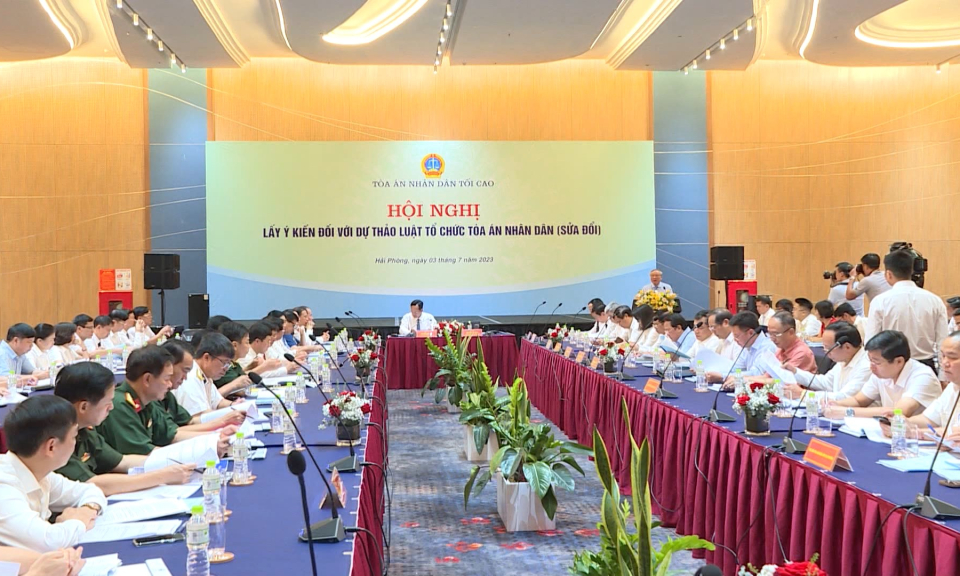 Lấy &yacute; kiến dự thảo Luật Tổ chức T&ograve;a &aacute;n nh&acirc;n d&acirc;n (sửa đổi)