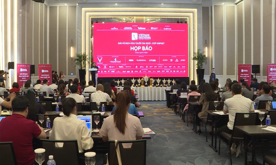 Họp b&aacute;o Giải V&ocirc; địch Golf quốc gia 2023 &ndash; C&uacute;p Vinfast