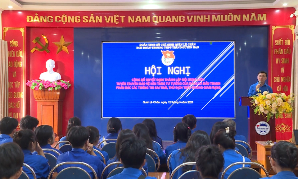 Tuổi trẻ Hải Ph&ograve;ng: Ph&aacute;t huy sức mạnh của thanh ni&ecirc;n trong bảo vệ nền tảng tư tưởng của Đảng