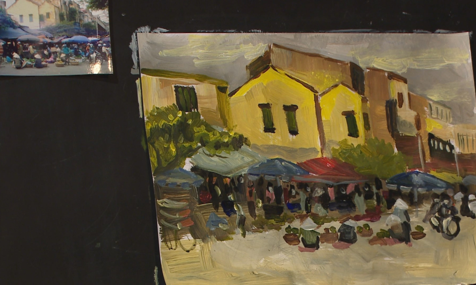 Măng non đất Cảng: Dạy vẽ tr&ecirc;n truyền h&igrave;nh (Phần 4)