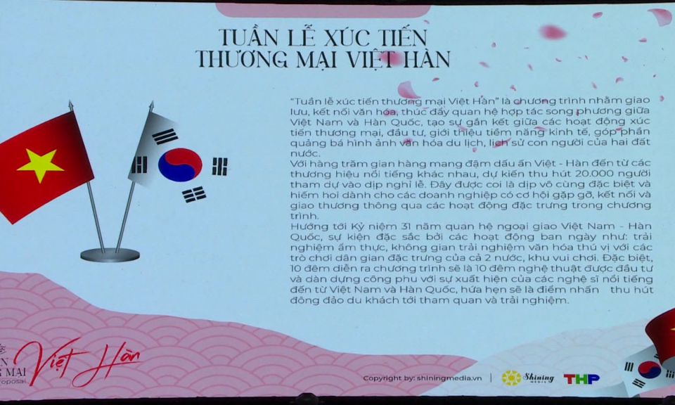 Tuần lễ x&uacute;c tiến thương mại Việt H&agrave;n 2023