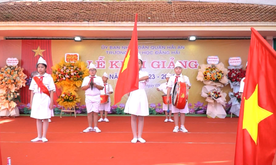 C&aacute;c trường học tại Hải Ph&ograve;ng tưng bừng khai giảng ch&agrave;o năm học mới