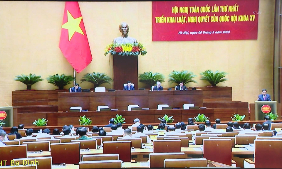 Triển khai luật, Nghị quyết của Quốc hội kh&oacute;a XV