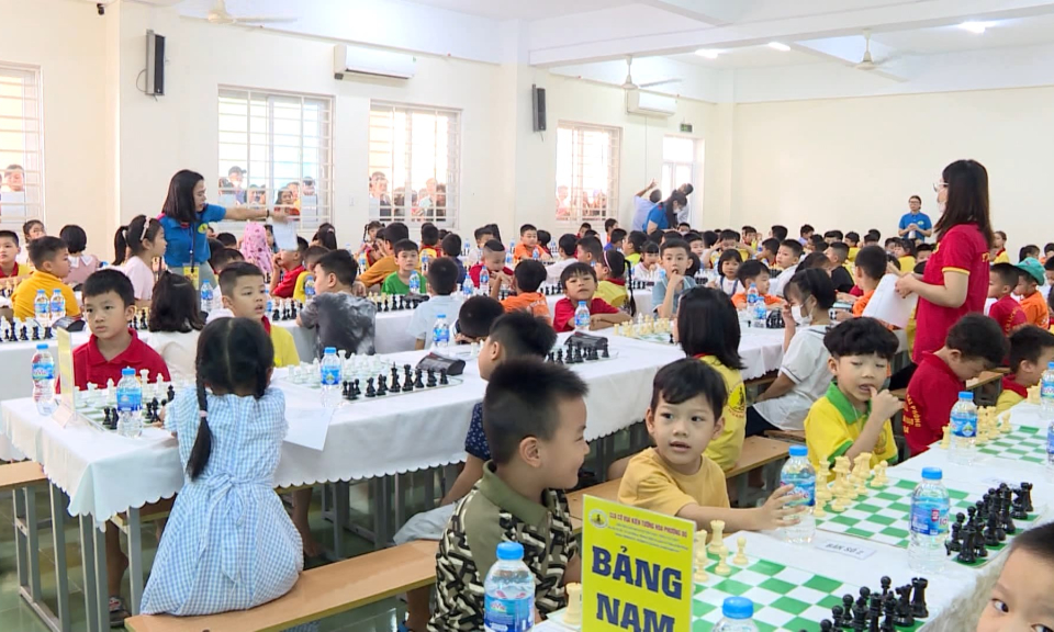 Giải Cờ vua - Cờ tướng thiếu ni&ecirc;n nhi đồng th&agrave;nh phố Hải Ph&ograve;ng mở rộng