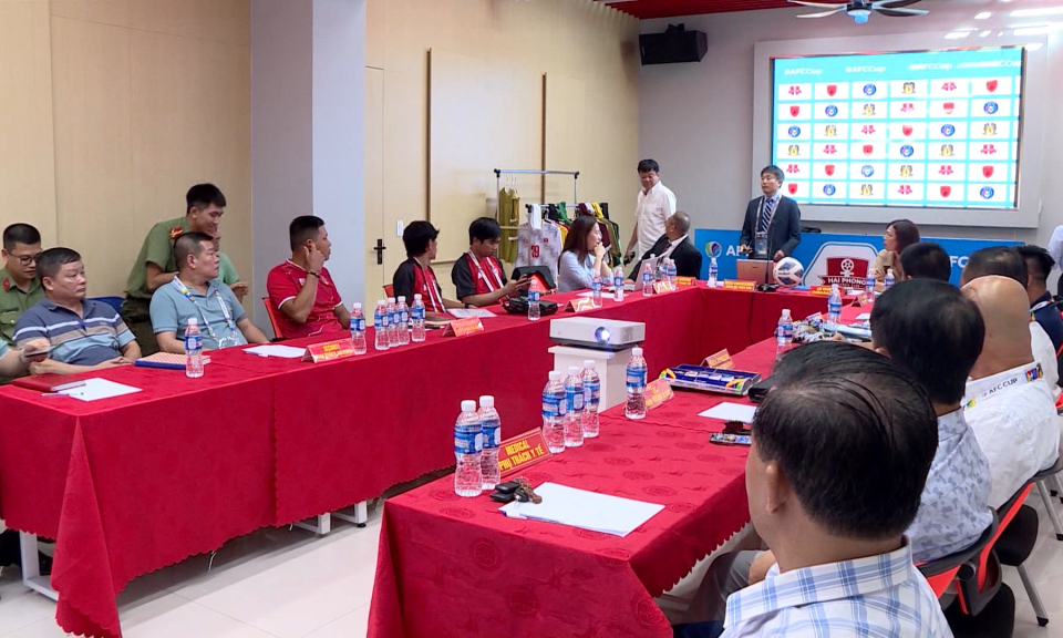 CLB b&oacute;ng đ&aacute; Hải Ph&ograve;ng v&agrave; CLB PSM Makassar (Indonesia) tổ chức họp kỹ thuật v&agrave; họp b&aacute;o 