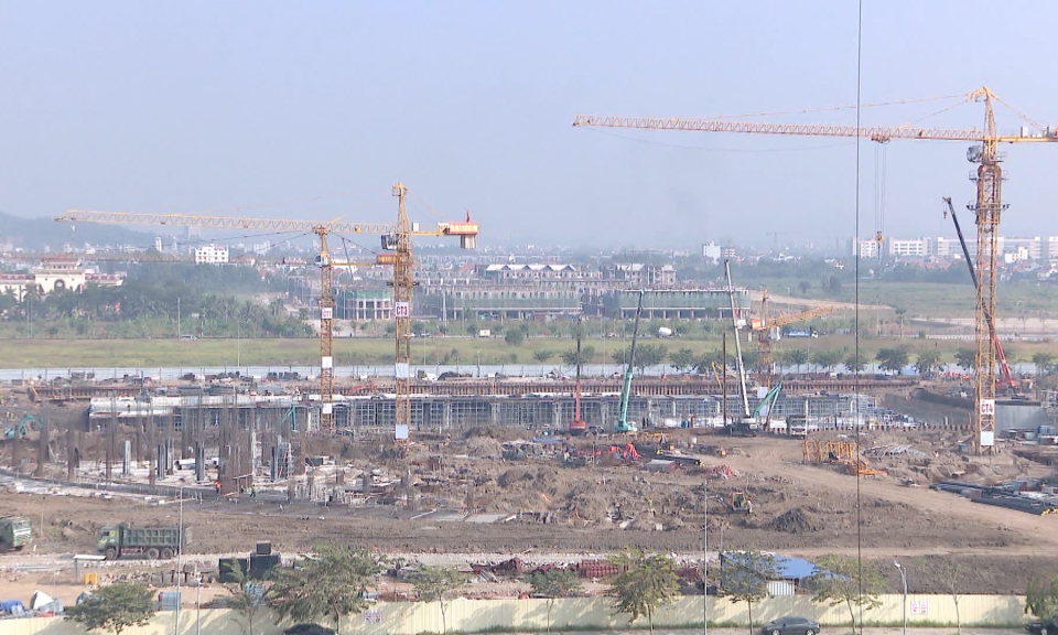 Tiến độ Trung t&acirc;m Ch&iacute;nh trị - H&agrave;nh ch&iacute;nh th&agrave;nh phố        