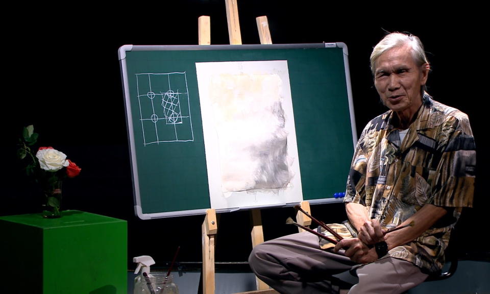 Măng non đất Cảng: Dạy vẽ tr&ecirc;n truyền h&igrave;nh (Phần 12)