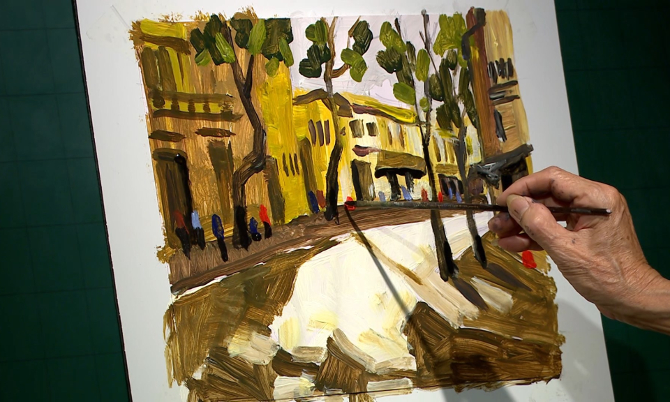 Măng non đất Cảng: Dạy vẽ tr&ecirc;n truyền h&igrave;nh (Phần 16) 