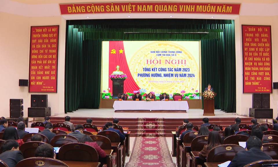 Cụm thi đua số 2 Ban Nội ch&iacute;nh Trung ương triển khai nhiệm vụ năm 2024