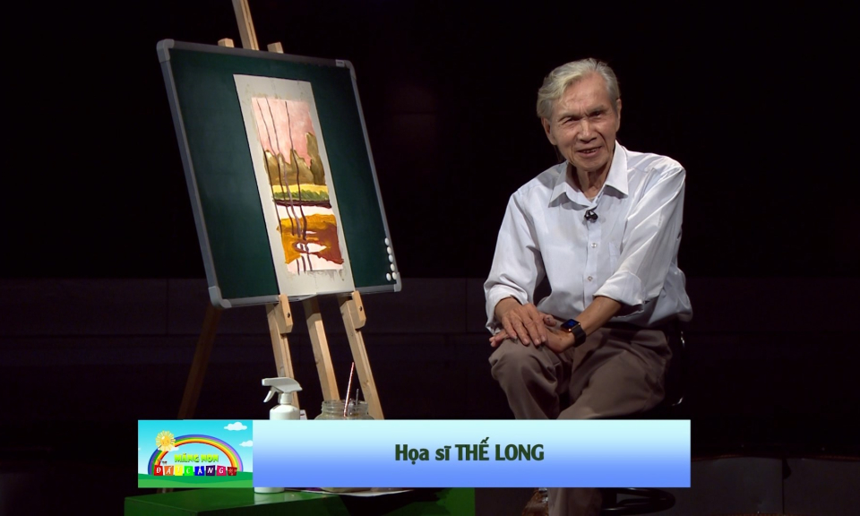 Măng non đất Cảng: Dạy vẽ tr&ecirc;n truyền h&igrave;nh (Phần 18) 