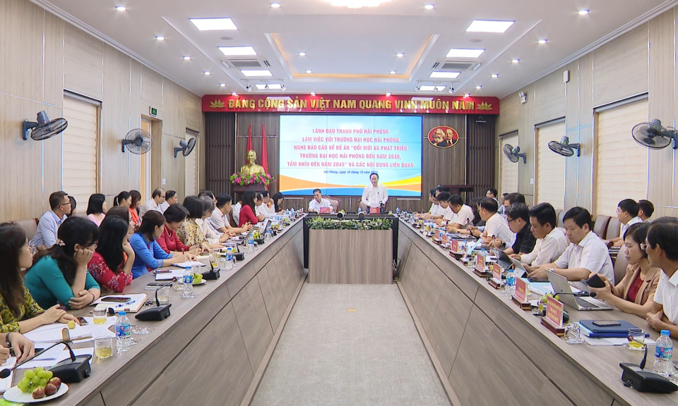 Gi&aacute;o dục v&agrave; đ&agrave;o tạo: Đại học Hải Ph&ograve;ng tập trung x&acirc;y dựng Đề &aacute;n đổi mới v&agrave; ph&aacute;t triển 