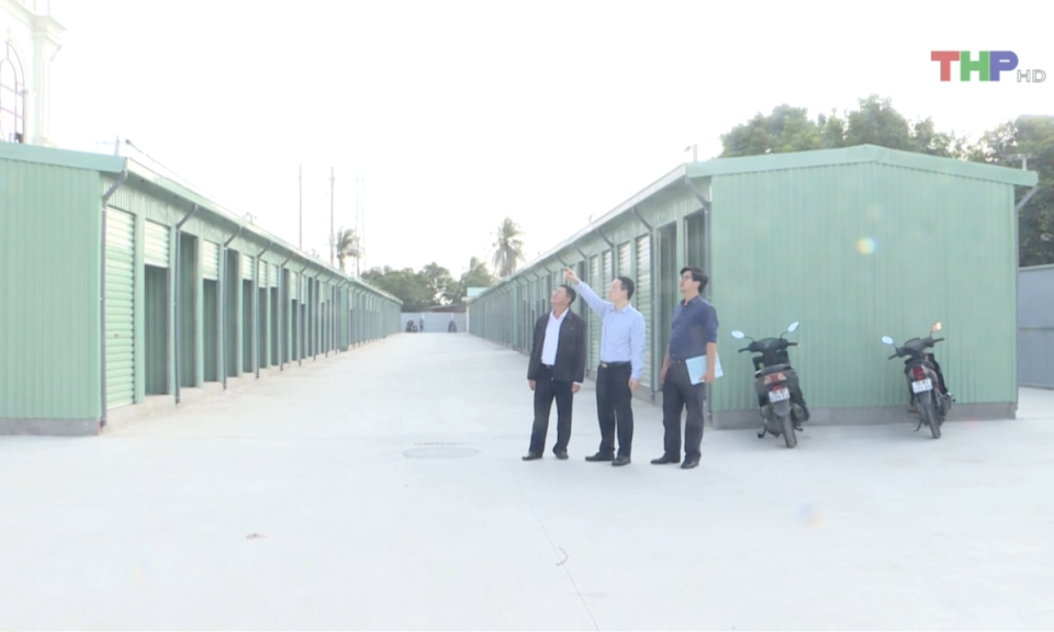 Chuẩn bị đưa chợ tạm Tam Bạc v&agrave;o hoạt động