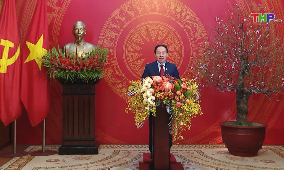Lời ch&uacute;c mừng năm mới của Đồng ch&iacute; L&ecirc; Tiến Ch&acirc;u, Ủy vi&ecirc;n Trung ương Đảng, B&iacute; thư Th&agrave;nh ủy, Trưởng Đo&agrave;n đại biểu Quốc hội Hải Ph&ograve;ng