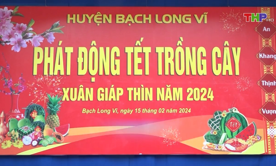 Tết trồng c&acirc;y tại huyện đảo Bạch Long Vĩ