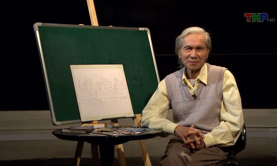 Măng non đất Cảng: Dạy vẽ tr&ecirc;n truyền h&igrave;nh (Phần 5)