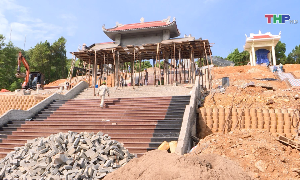 Tiến độ x&acirc;y dựng Đ&agrave;i tưởng niệm c&aacute;c Anh h&ugrave;ng liệt sĩ Kiến An