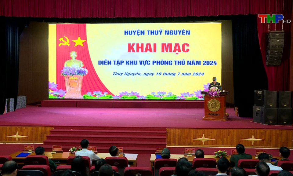 Quốc ph&ograve;ng địa phương: Diễn tập khu vực ph&ograve;ng thủ huyện Thủy Nguy&ecirc;n năm 2024