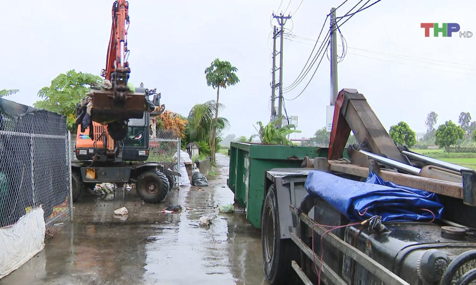 Triển khai thu gom r&aacute;c thải tại huyện Ti&ecirc;n L&atilde;ng