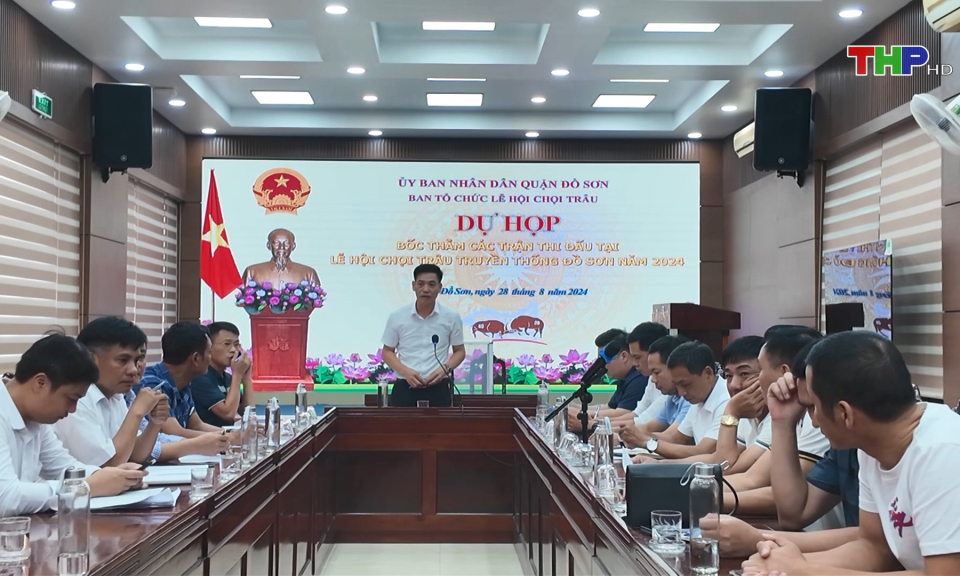 Bốc thăm kh&aacute;p đấu Lễ hội chọi tr&acirc;u Đồ Sơn  