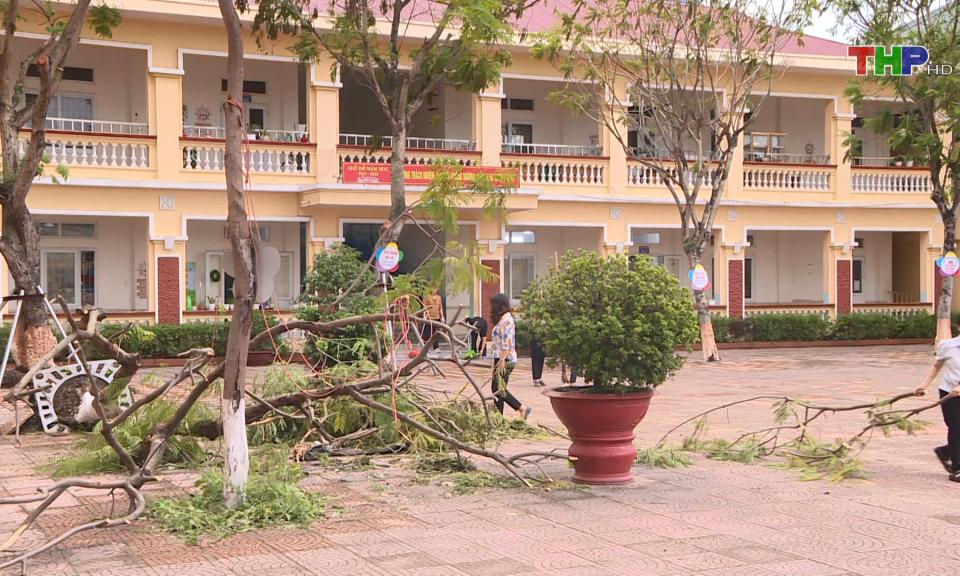 Trường học khắc phục hậu quả sau b&atilde;o