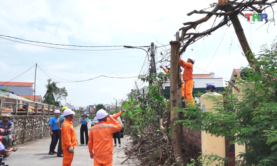 Điện lực Hải Ph&ograve;ng hỗ trợ tỉnh Quảng Ninh  