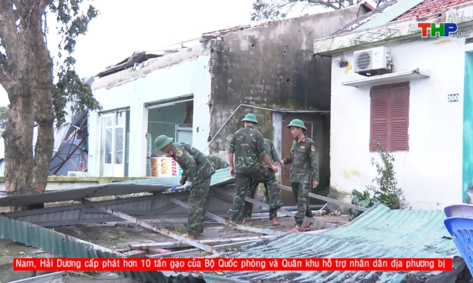 Qu&acirc;n khu 3: Dồn sức gi&uacute;p d&acirc;n khắc phục hậu quả b&atilde;o số 3