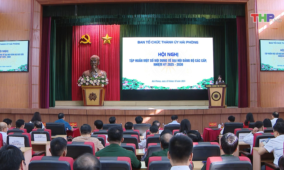 Tập huấn một số nội dung về Đại hội Đảng bộ c&aacute;c cấp nhiệm kỳ 2025-2030