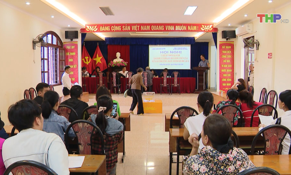 Bốc thăm nhận căn hộ tại chung cư mới