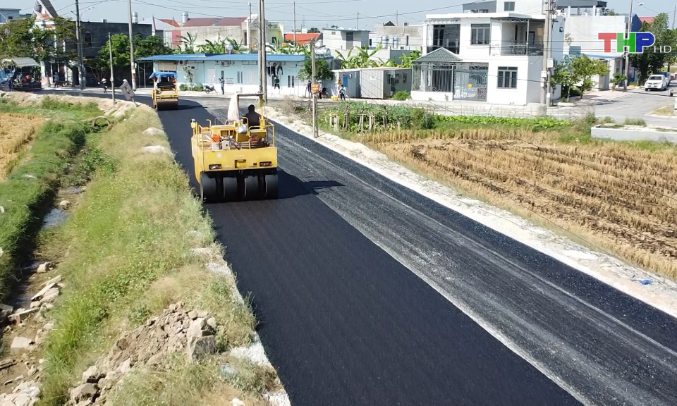 Đẩy nhanh tiến độ x&acirc;y dựng n&ocirc;ng th&ocirc;n mới