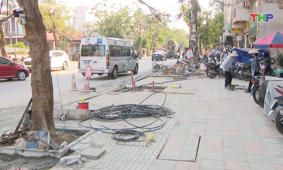 Cải tạo vỉa h&egrave; c&aacute;c tuyến phố trung t&acirc;m