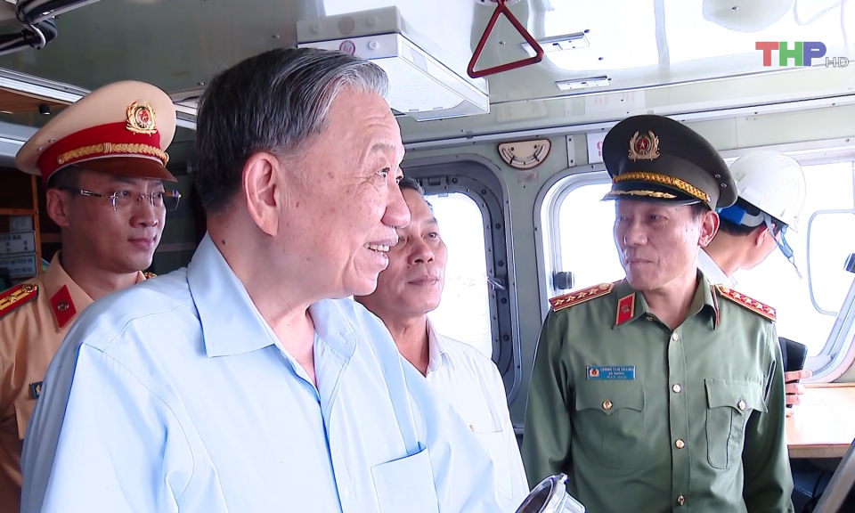 Tổng B&iacute; thư T&ocirc; L&acirc;m thăm v&agrave; l&agrave;m việc tại Hải Ph&ograve;ng