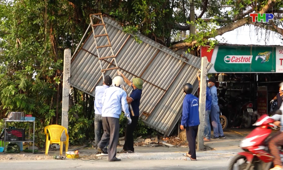 Bảo đảm trật tự đường h&egrave;