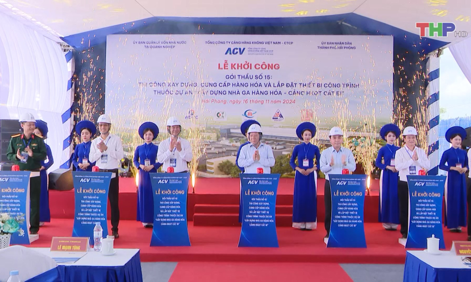 Khởi c&ocirc;ng Dự &aacute;n Nh&agrave; ga h&agrave;ng h&oacute;a, Cảng HKQT C&aacute;t Bi