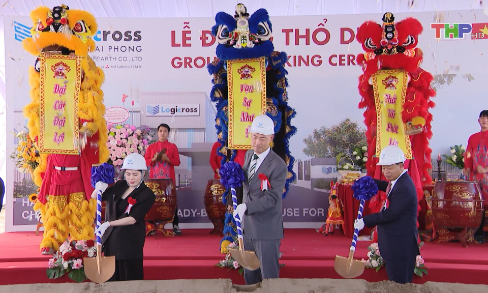 Động thổ Dự &aacute;n Logicross Hải Ph&ograve;ng  