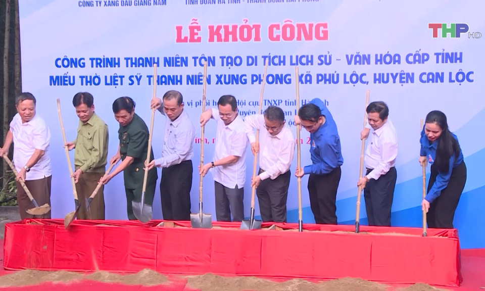 Khởi c&ocirc;ng C&ocirc;ng tr&igrave;nh Thanh ni&ecirc;n tại tỉnh H&agrave; Tĩnh
