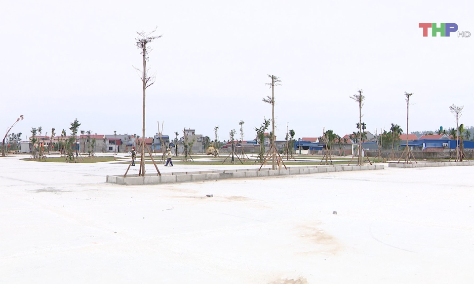 Tiến độ x&acirc;y dựng c&aacute;c c&ocirc;ng vi&ecirc;n tại huyện Thủy Nguy&ecirc;n