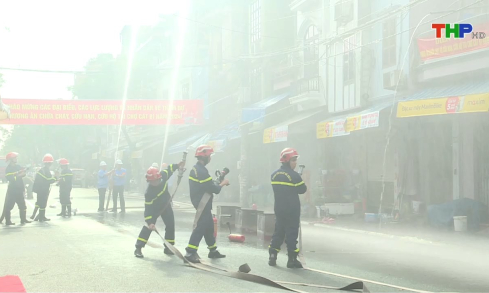 Ph&ograve;ng ch&aacute;y chữa ch&aacute;y v&agrave; cứu nạn cứu hộ: Chủ động ph&ograve;ng ch&aacute;y chữa ch&aacute;y khu vực chợ d&acirc;n sinh dịp cuối năm