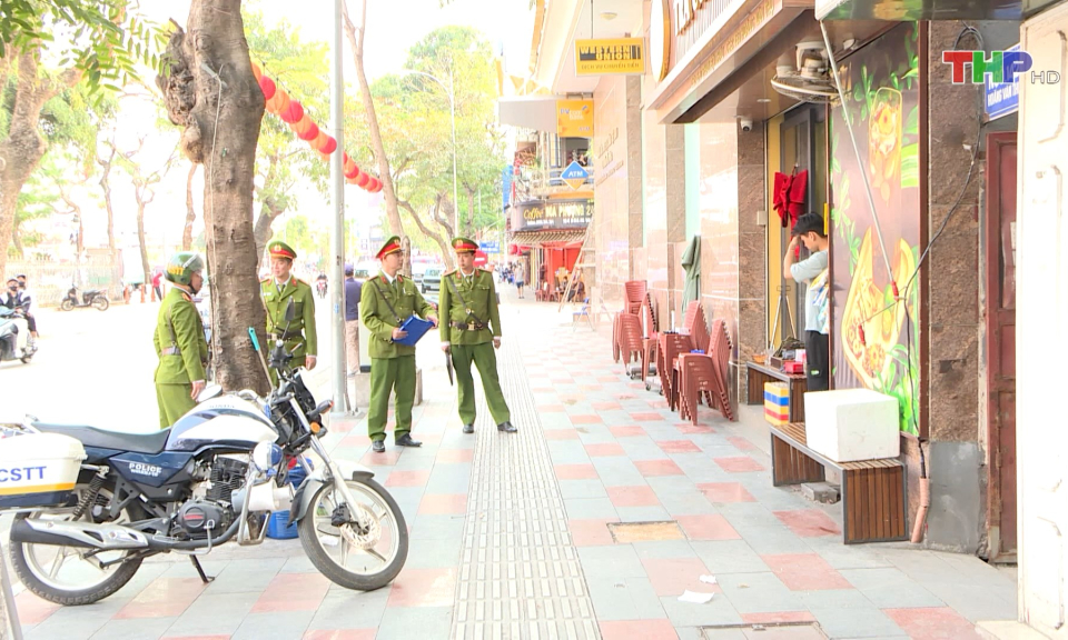 Bảo đảm trật tự đường h&egrave;