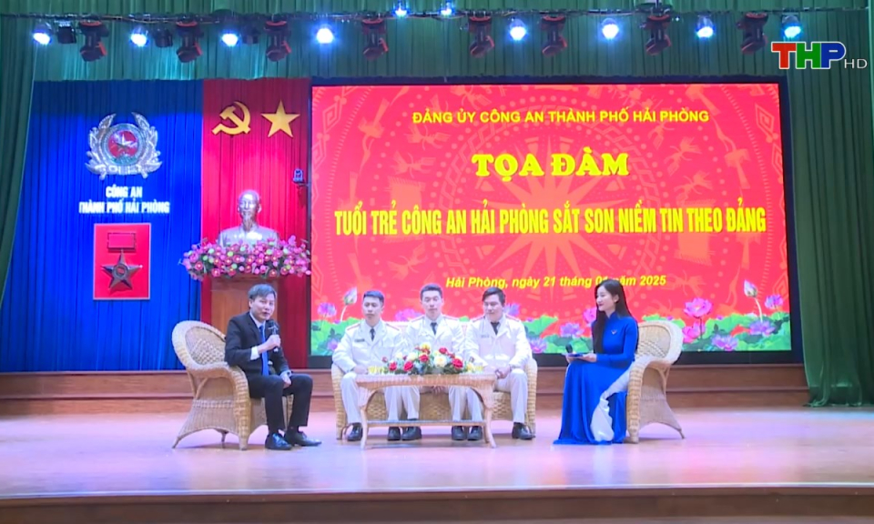 An ninh Hải Phòng: Tuổi trẻ Công an Hải Phòng tự hào tiến bước dưới cờ Đảng