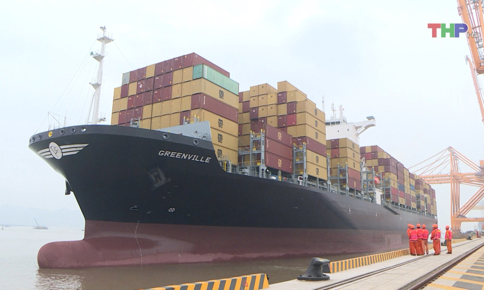 Cảng Hải Ph&ograve;ng đ&oacute;n chuyến t&agrave;u thử nghiệm đầu ti&ecirc;n tại bến số 3 v&agrave; 4