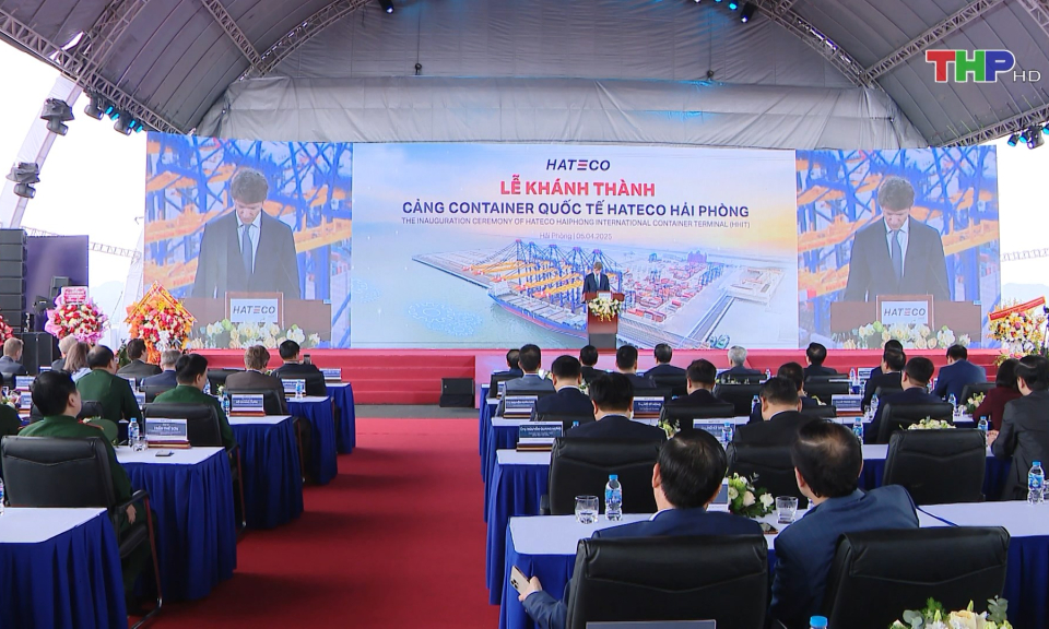 Kh&aacute;nh th&agrave;nh Cảng container quốc tế Hateco Hải Ph&ograve;ng 
