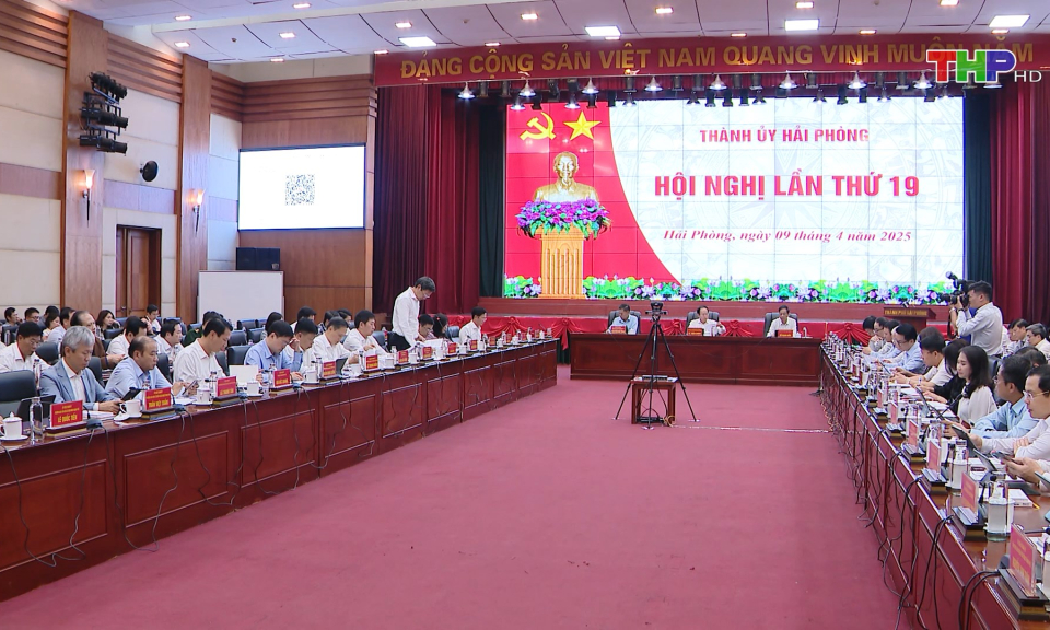 Hội nghị Th&agrave;nh ủy lần thứ 19  