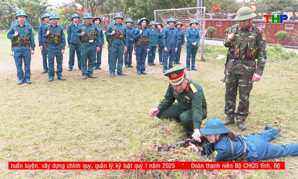 Qu&acirc;n khu 3: Tỉnh Nam Định n&acirc;ng cao chất lượng huấn luyện d&acirc;n qu&acirc;n tự vệ 