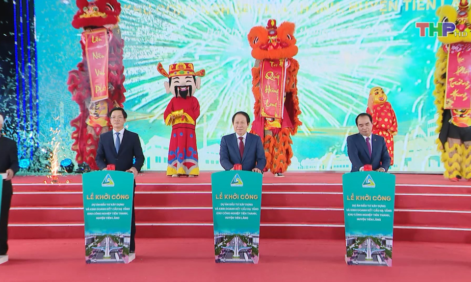 Khởi c&ocirc;ng Dự &aacute;n Khu c&ocirc;ng nghiệp Ti&ecirc;n Thanh